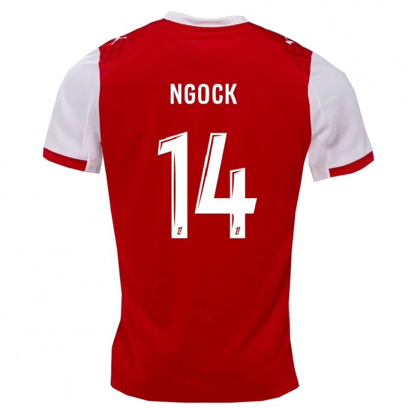 Danxen Heren Monique Ngock #14 Rood Wit Thuisshirt Thuistenue 2025/26 T-Shirt