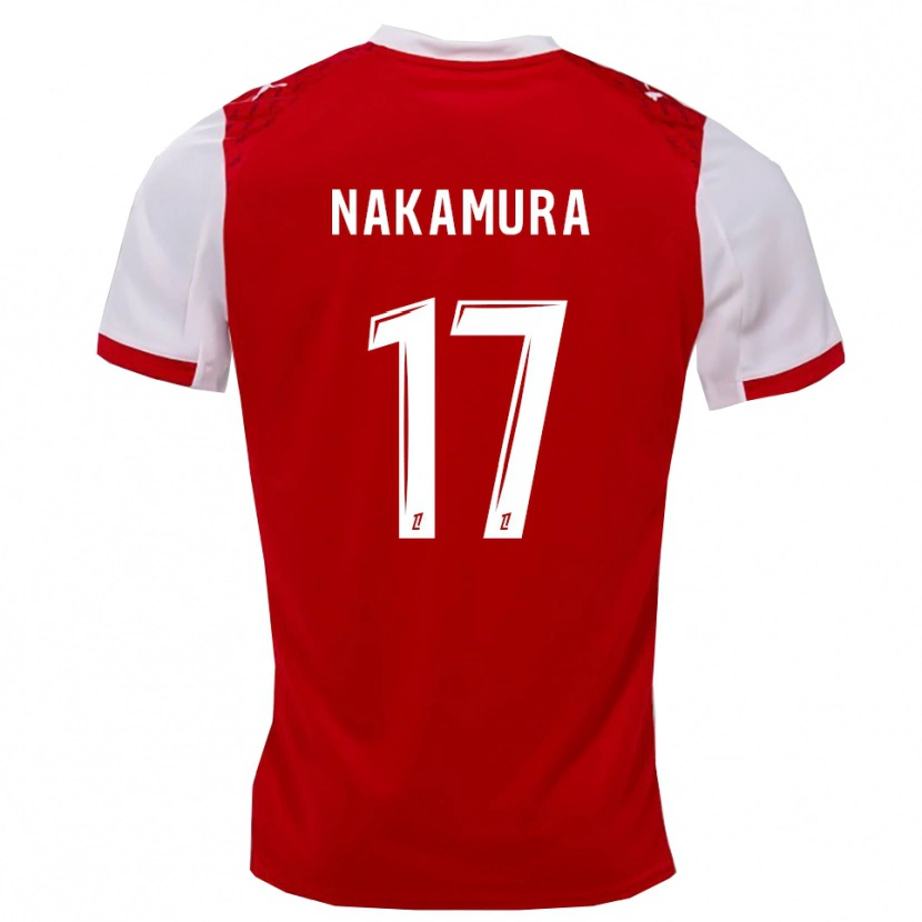 Danxen Heren Keito Nakamura #17 Rood Wit Thuisshirt Thuistenue 2025/26 T-Shirt