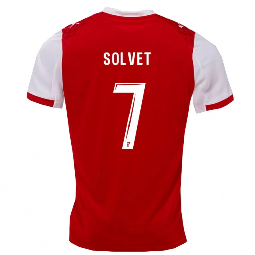 Danxen Heren Anddrys Solvet #7 Rood Wit Thuisshirt Thuistenue 2025/26 T-Shirt