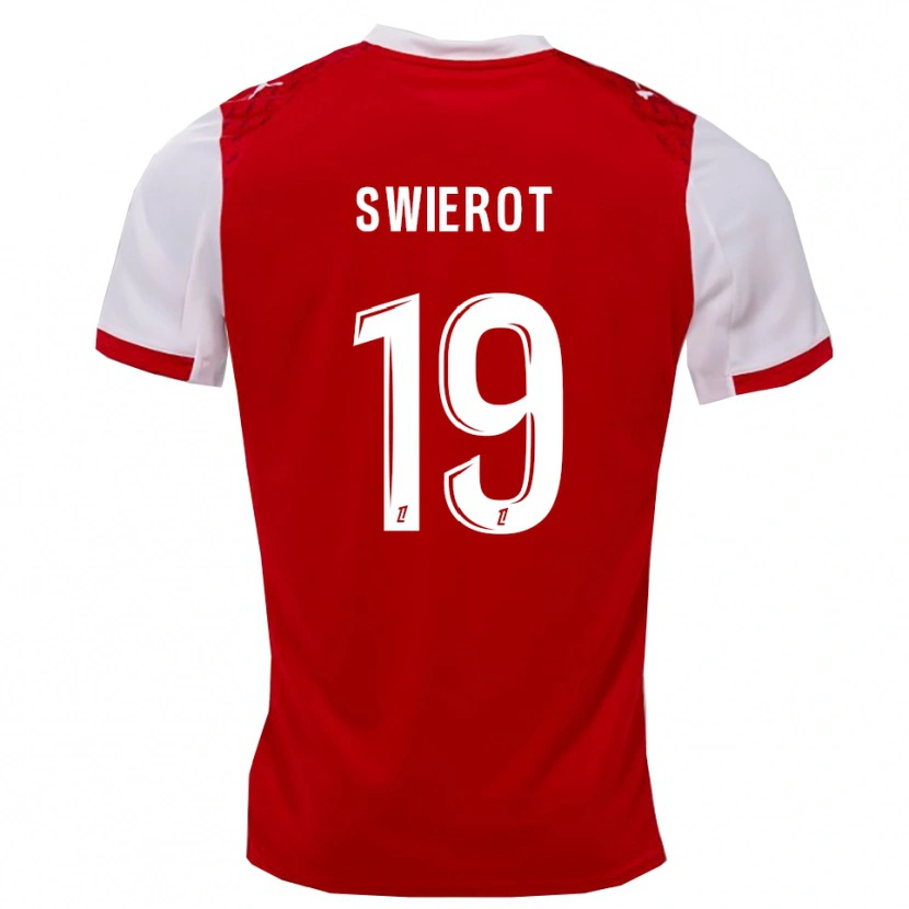 Danxen Heren Julie Swierot #19 Rood Wit Thuisshirt Thuistenue 2025/26 T-Shirt