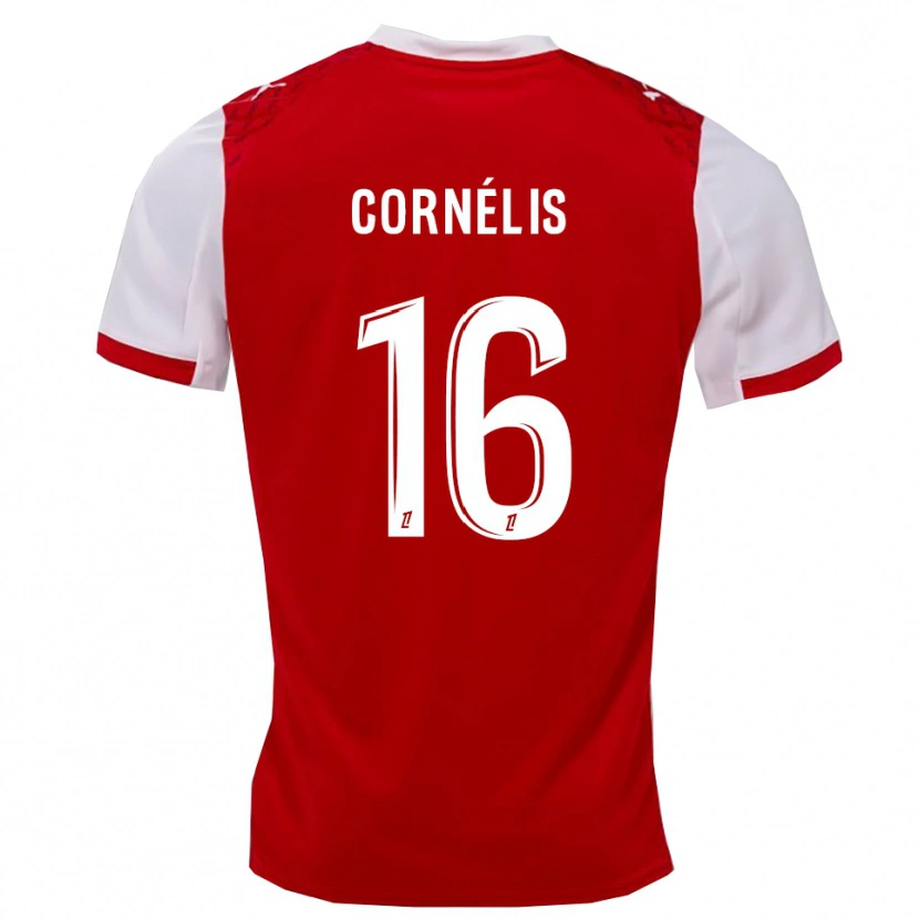 Danxen Heren Aristide Cornélis #16 Rood Wit Thuisshirt Thuistenue 2025/26 T-Shirt