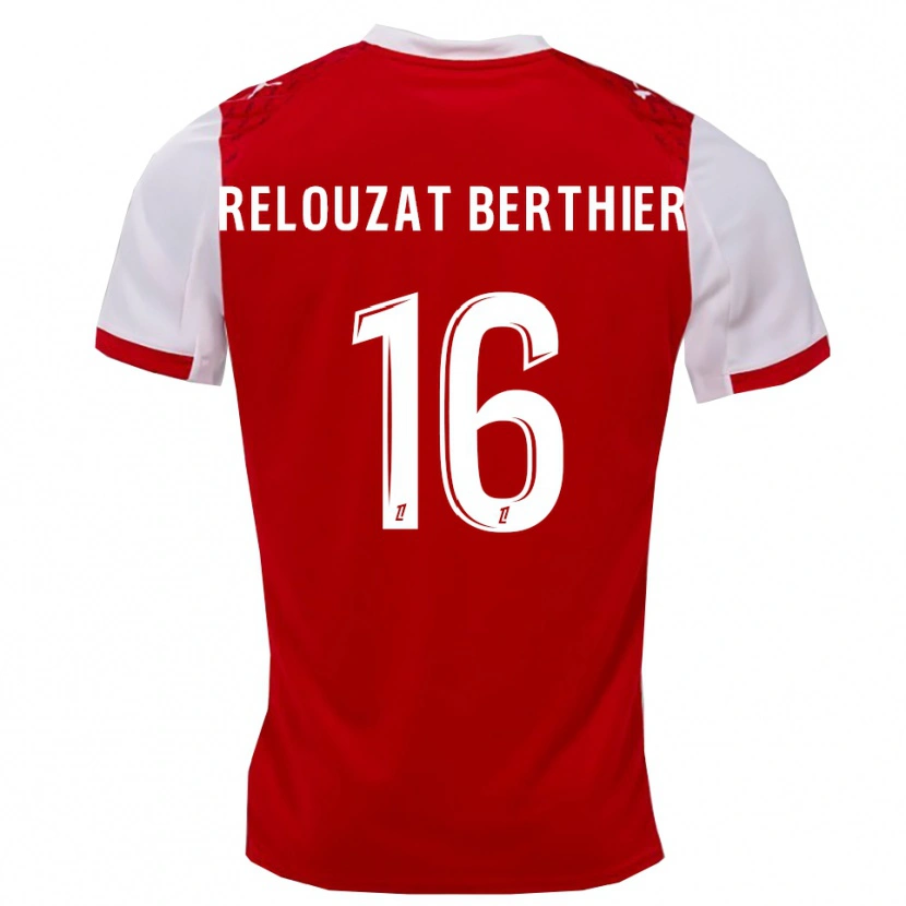Danxen Heren Maxime Relouzat Berthier #16 Rood Wit Thuisshirt Thuistenue 2025/26 T-Shirt
