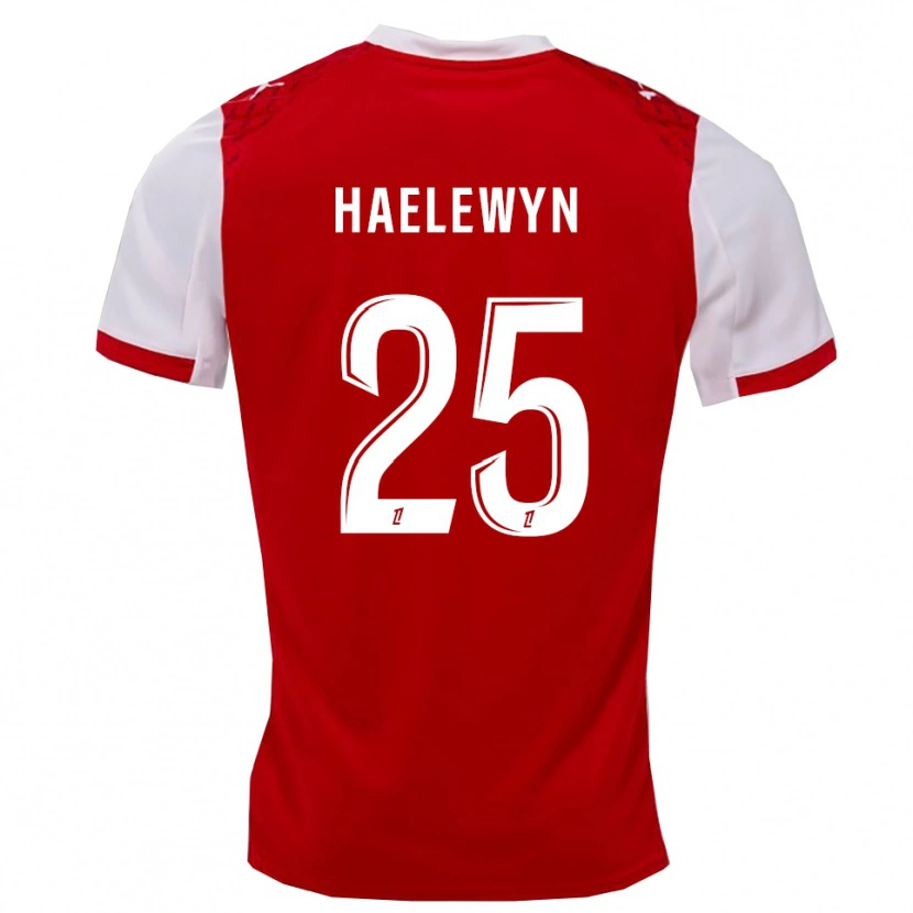 Danxen Heren Marion Haelewyn #25 Rood Wit Thuisshirt Thuistenue 2025/26 T-Shirt