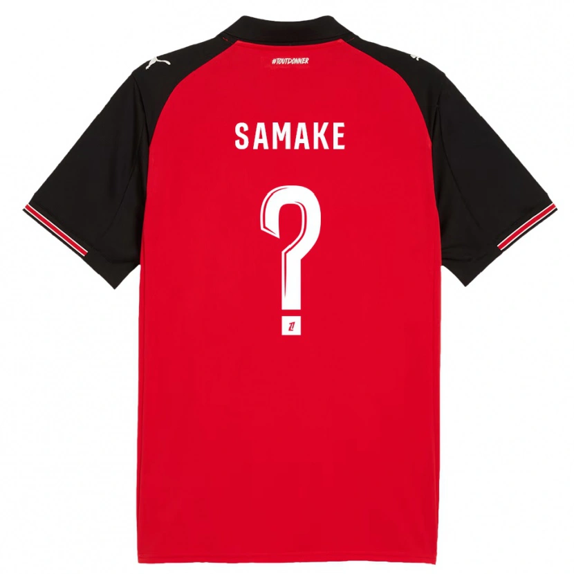Danxen Heren Wilson Samaké #0 Rood Zwart Thuisshirt Thuistenue 2025/26 T-Shirt