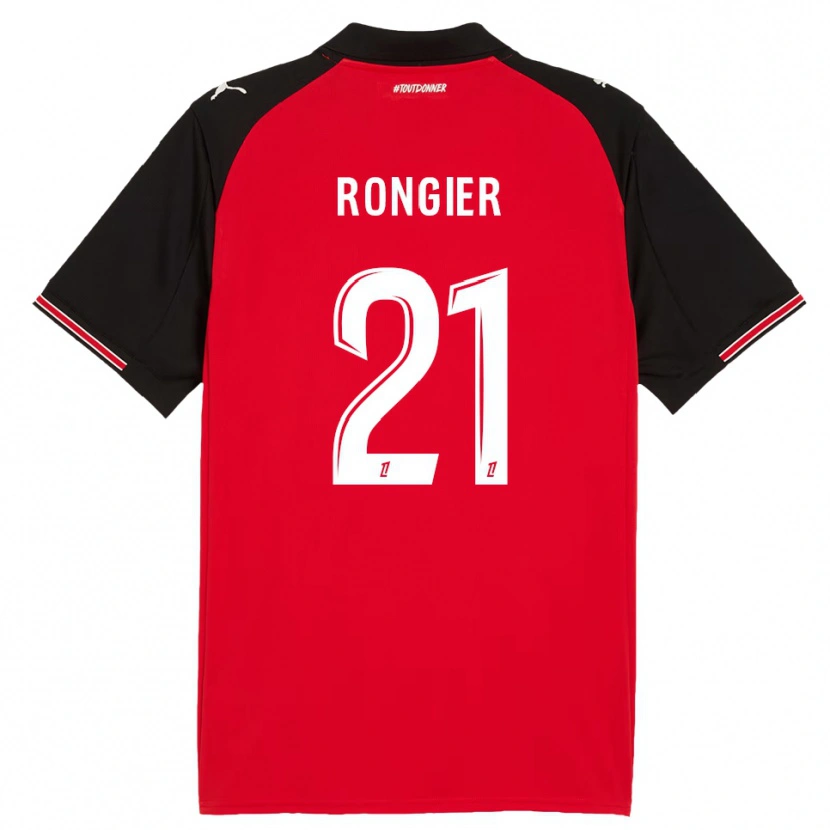 Danxen Heren Valentin Rongier #21 Rood Zwart Thuisshirt Thuistenue 2025/26 T-Shirt