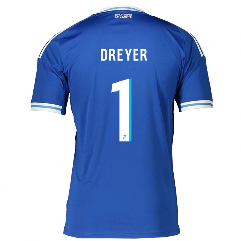 Danxen Heren Matthieu Dreyer #1 Blauw Wit Thuisshirt Thuistenue 2025/26 T-Shirt