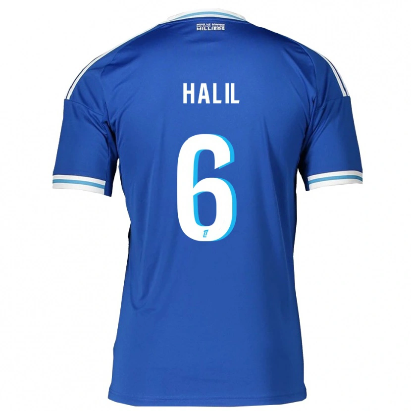 Danxen Heren Fouad Halil #6 Blauw Wit Thuisshirt Thuistenue 2025/26 T-Shirt
