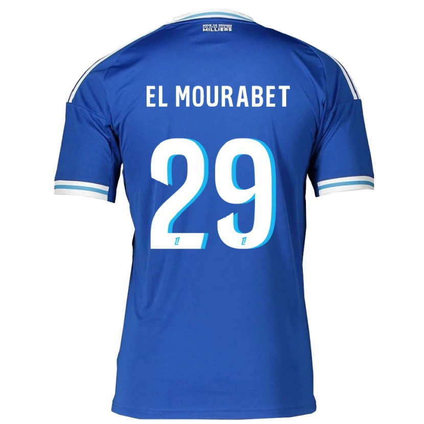 Danxen Heren Samir El Mourabet #29 Blauw Wit Thuisshirt Thuistenue 2025/26 T-Shirt