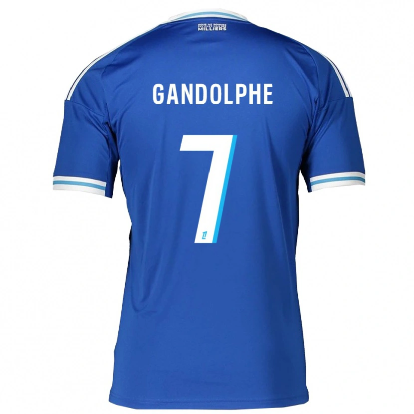 Danxen Heren Adrien Gandolphe #7 Blauw Wit Thuisshirt Thuistenue 2025/26 T-Shirt
