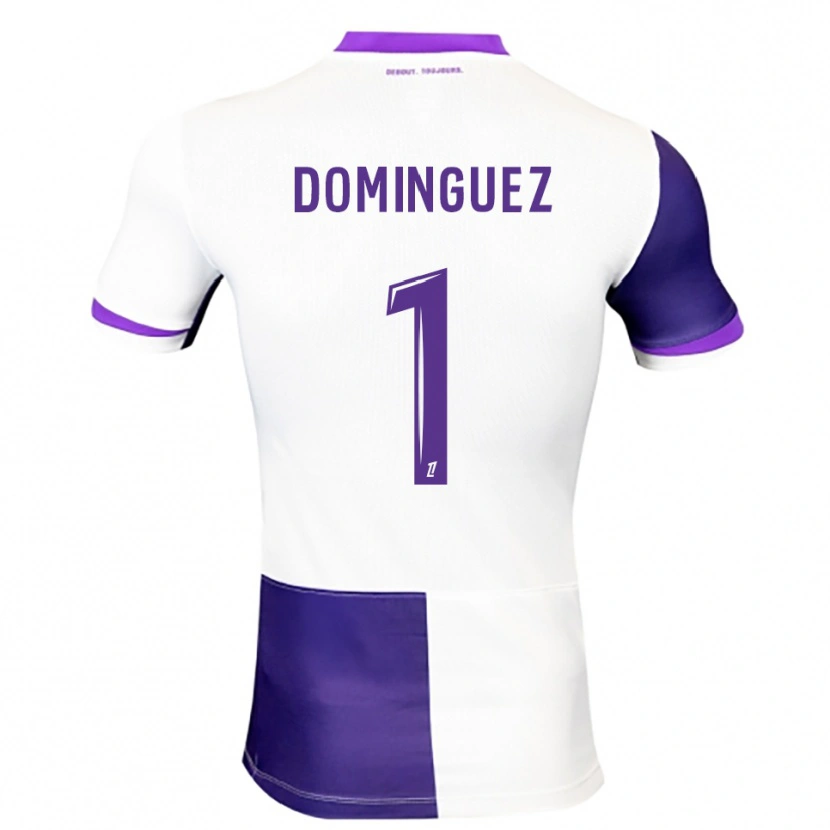 Danxen Heren Álex Domínguez #1 Paars Wit Thuisshirt Thuistenue 2025/26 T-Shirt