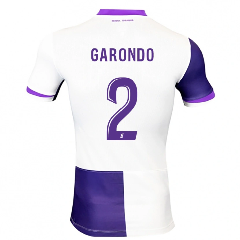 Danxen Heren Thibaud Garondo #2 Paars Wit Thuisshirt Thuistenue 2025/26 T-Shirt