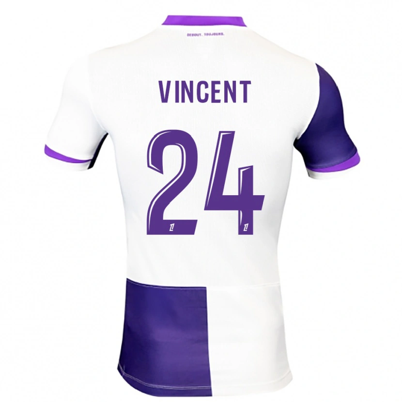 Danxen Heren Magalie Vincent #24 Paars Wit Thuisshirt Thuistenue 2025/26 T-Shirt