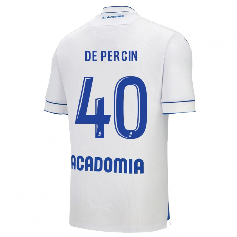 Danxen Heren Théo De Percin #40 Wit Blauw Thuisshirt Thuistenue 2025/26 T-Shirt