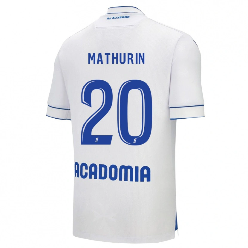 Danxen Heren Anis Mathurin #20 Wit Blauw Thuisshirt Thuistenue 2025/26 T-Shirt
