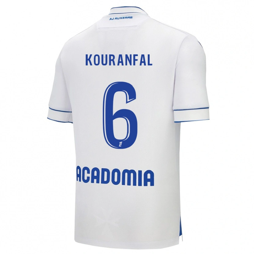 Danxen Heren Chamsedin Kouranfal #6 Wit Blauw Thuisshirt Thuistenue 2025/26 T-Shirt