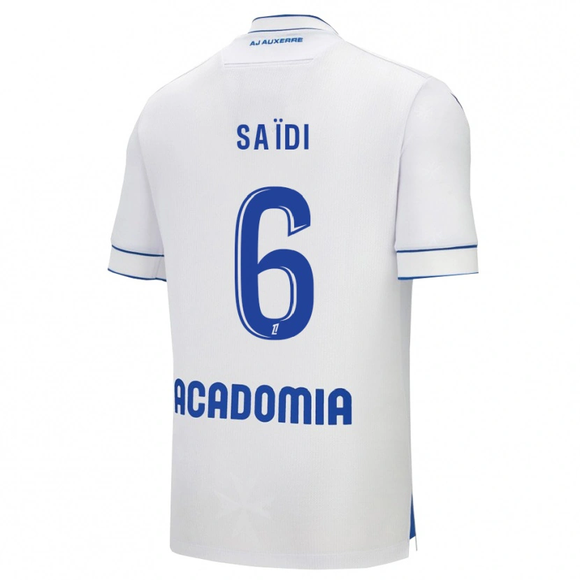 Danxen Heren Elyes Saïdi #6 Wit Blauw Thuisshirt Thuistenue 2025/26 T-Shirt