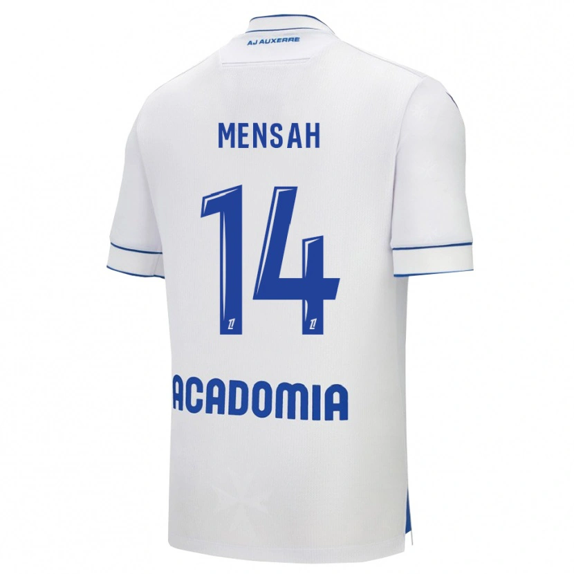 Danxen Heren Gideon Mensah #14 Wit Blauw Thuisshirt Thuistenue 2025/26 T-Shirt