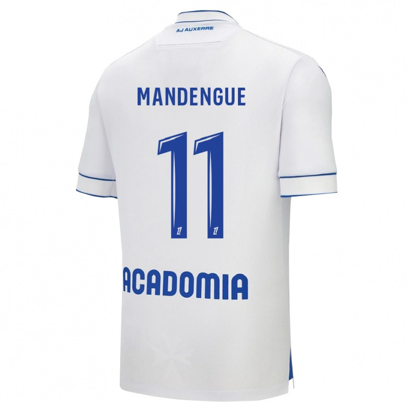 Danxen Heren Rayan Mandengue #11 Wit Blauw Thuisshirt Thuistenue 2025/26 T-Shirt