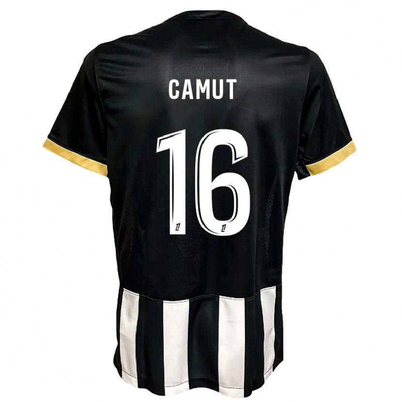 Danxen Heren Maël Camut #16 Zwart Wit Thuisshirt Thuistenue 2025/26 T-Shirt