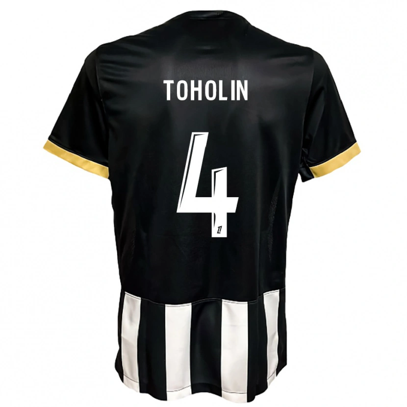 Danxen Heren Abdine Toholin #4 Zwart Wit Thuisshirt Thuistenue 2025/26 T-Shirt
