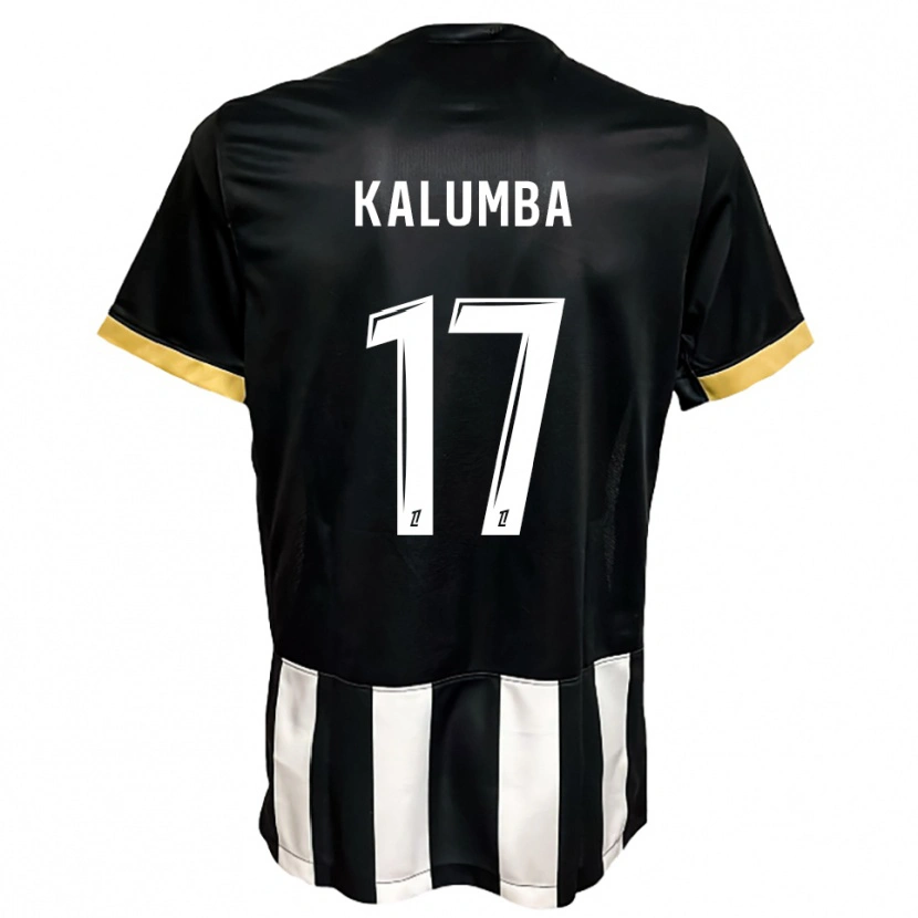 Danxen Heren Justin Kalumba #17 Zwart Wit Thuisshirt Thuistenue 2025/26 T-Shirt