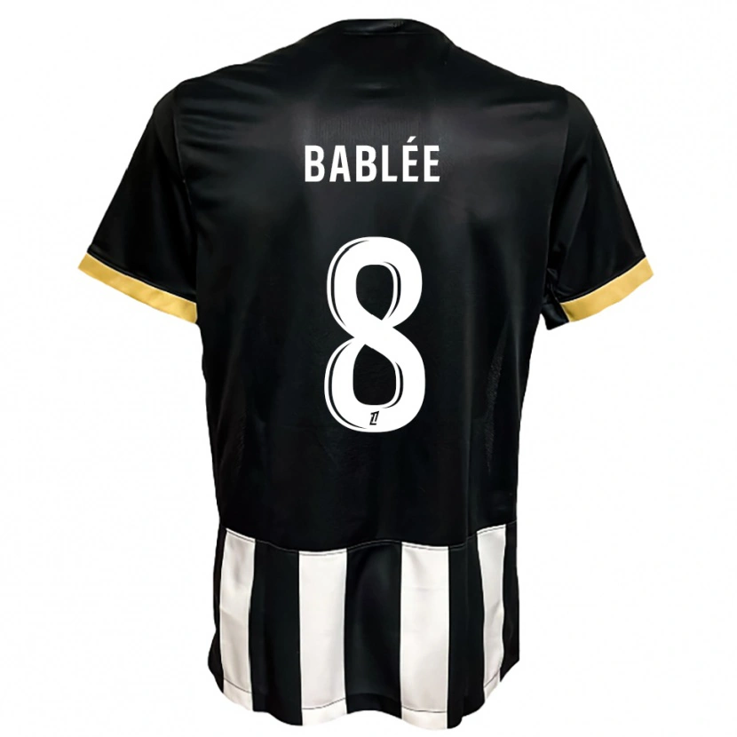 Danxen Heren Alix Bablée #8 Zwart Wit Thuisshirt Thuistenue 2025/26 T-Shirt