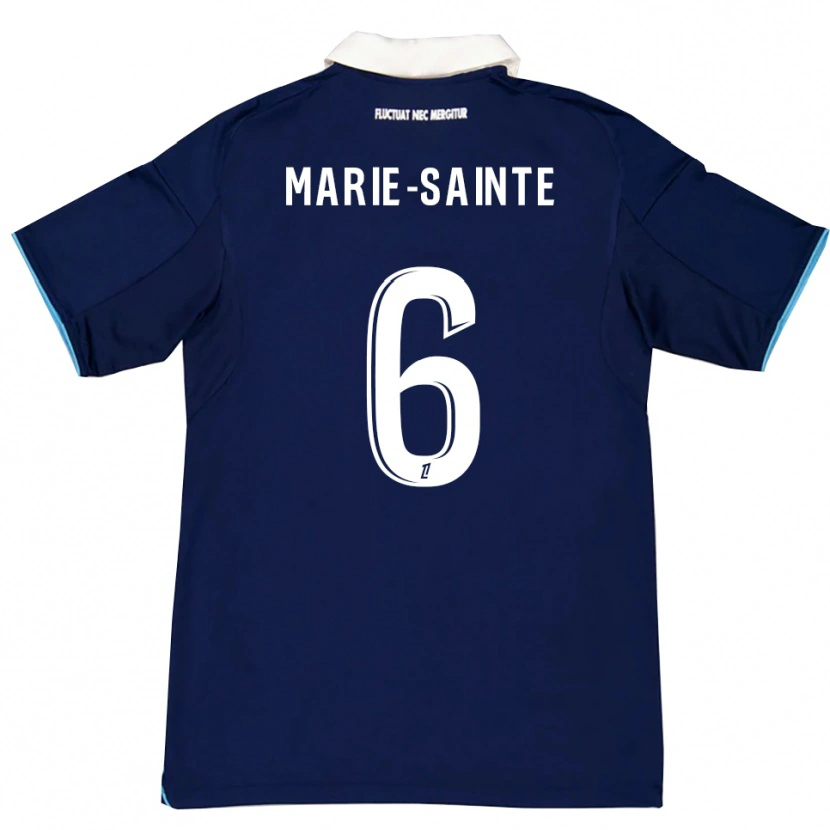Danxen Heren Andrew Marie-Sainte #6 Donkerblauw Wit Thuisshirt Thuistenue 2025/26 T-Shirt
