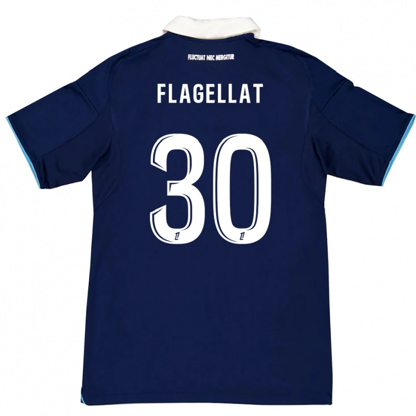 Danxen Heren Alizée Flagellat #30 Donkerblauw Wit Thuisshirt Thuistenue 2025/26 T-Shirt