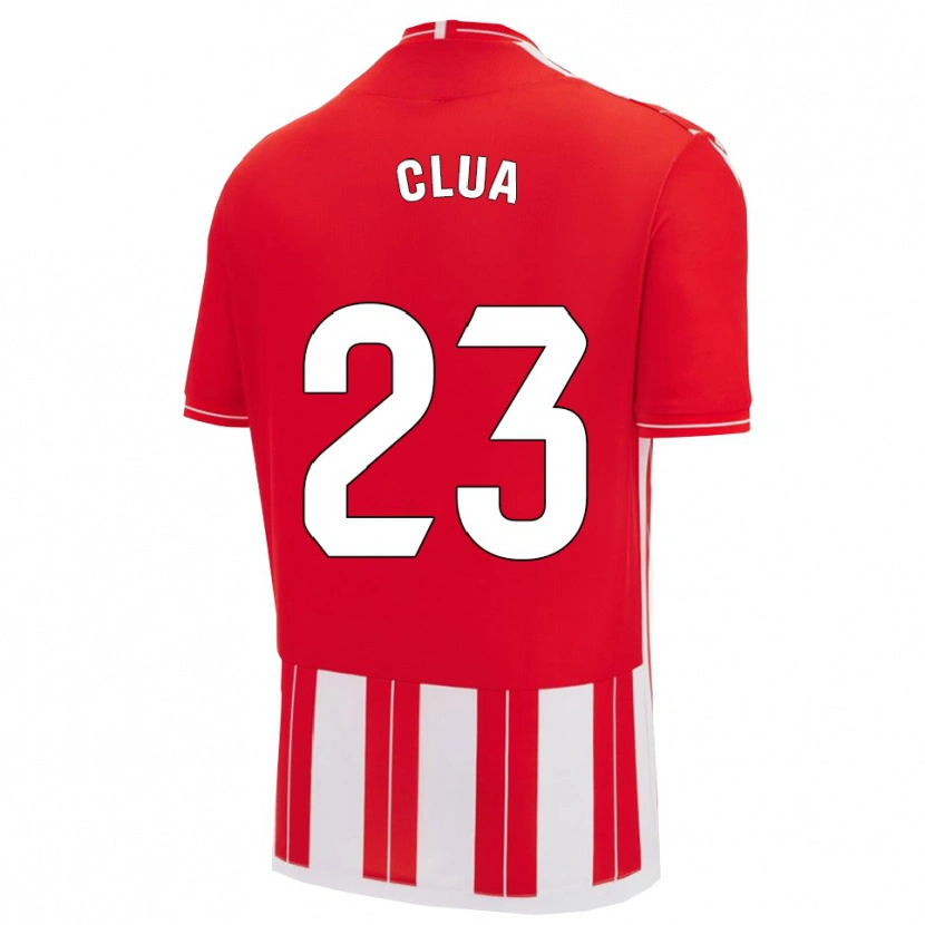 Danxen Heren Selvi Clua #23 Rood Wit Thuisshirt Thuistenue 2025/26 T-Shirt