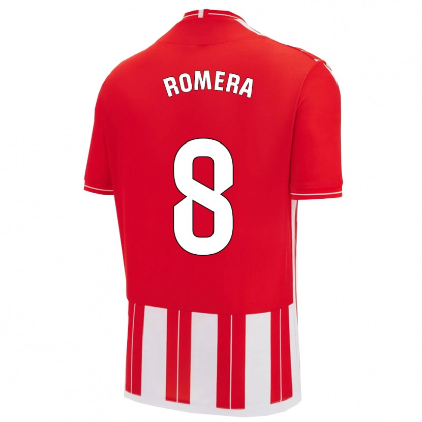 Danxen Heren Miguel Romera #8 Rood Wit Thuisshirt Thuistenue 2025/26 T-Shirt