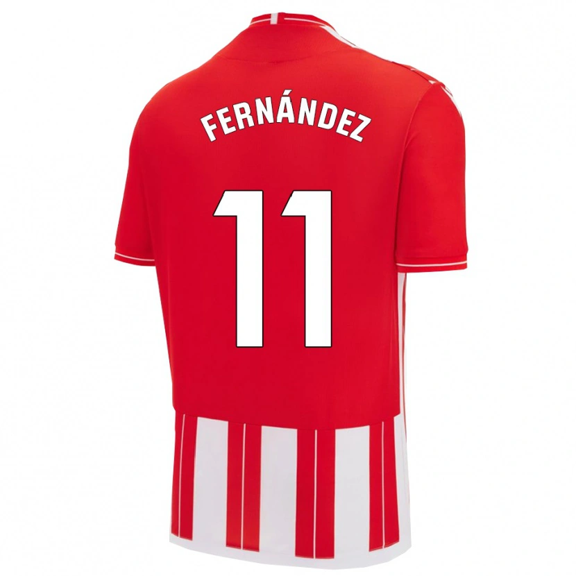 Danxen Heren Nico Fernández #11 Rood Wit Thuisshirt Thuistenue 2025/26 T-Shirt