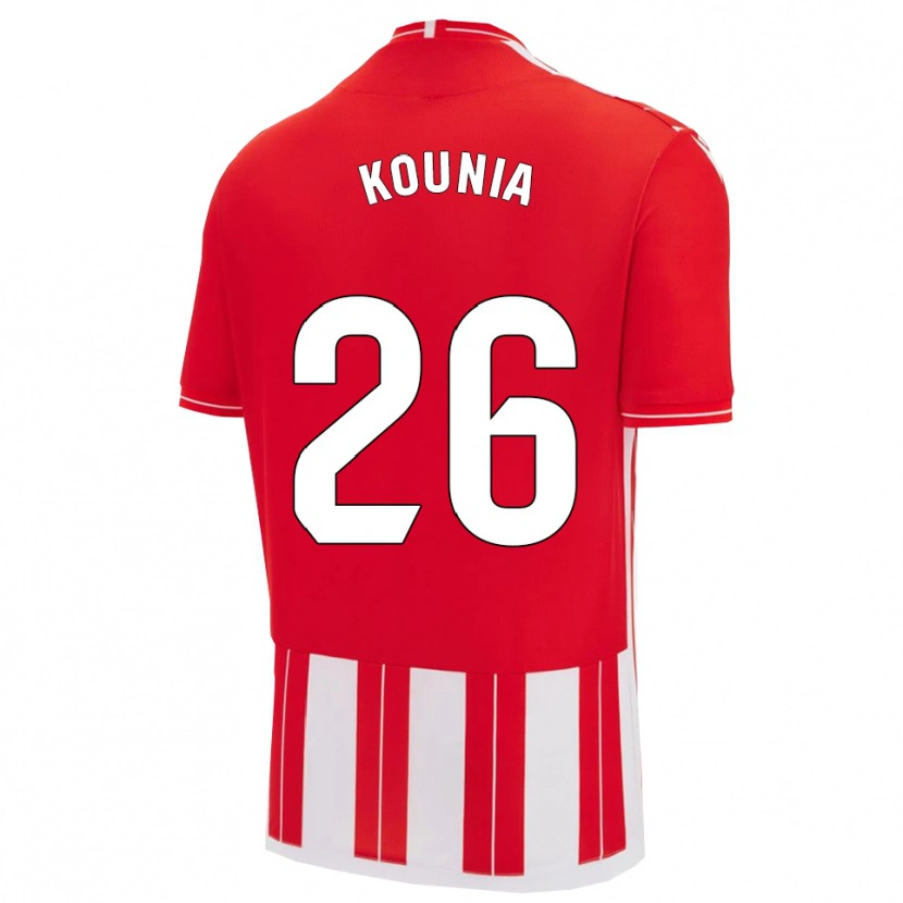 Danxen Heren Houssam Kounia #26 Rood Wit Thuisshirt Thuistenue 2025/26 T-Shirt