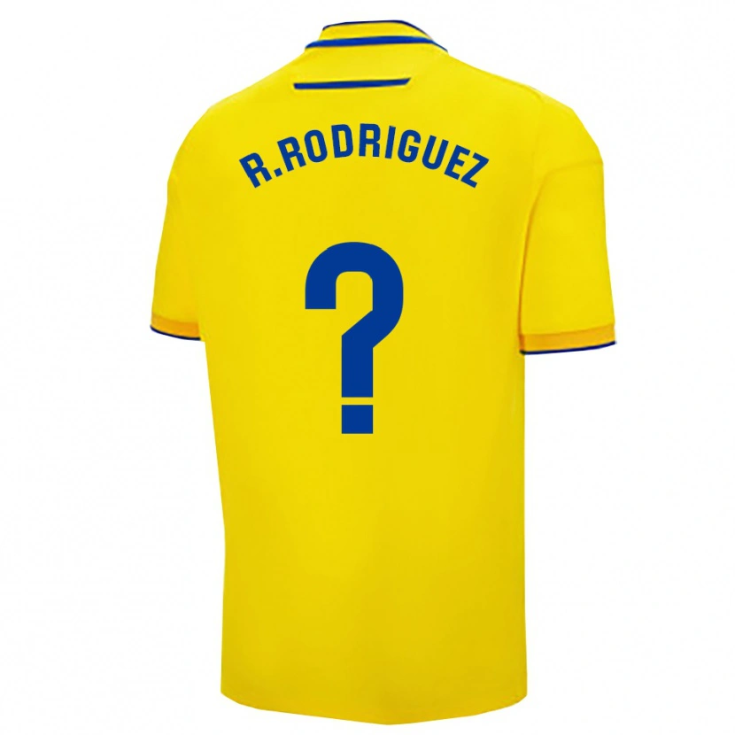 Danxen Heren Ramón Rodríguez #0 Geel Marineblauw Thuisshirt Thuistenue 2025/26 T-Shirt