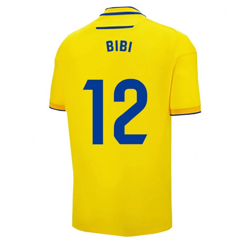 Danxen Heren Bibiana Vallín Romero #12 Geel Marineblauw Thuisshirt Thuistenue 2025/26 T-Shirt