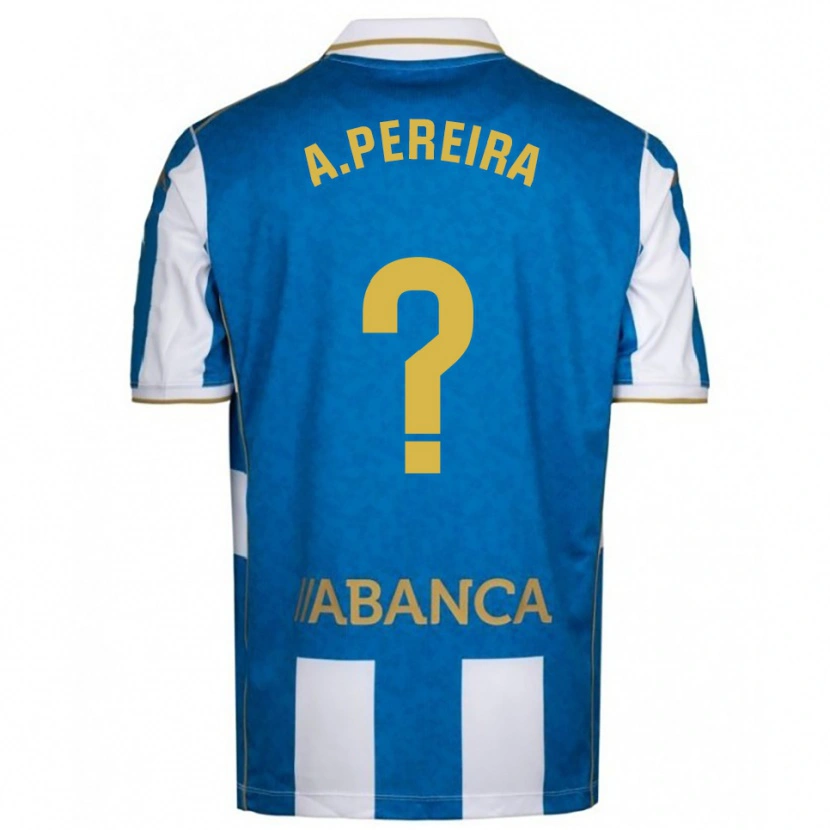 Danxen Heren Alejandro Pereira #0 Wit Blauw Thuisshirt Thuistenue 2025/26 T-Shirt