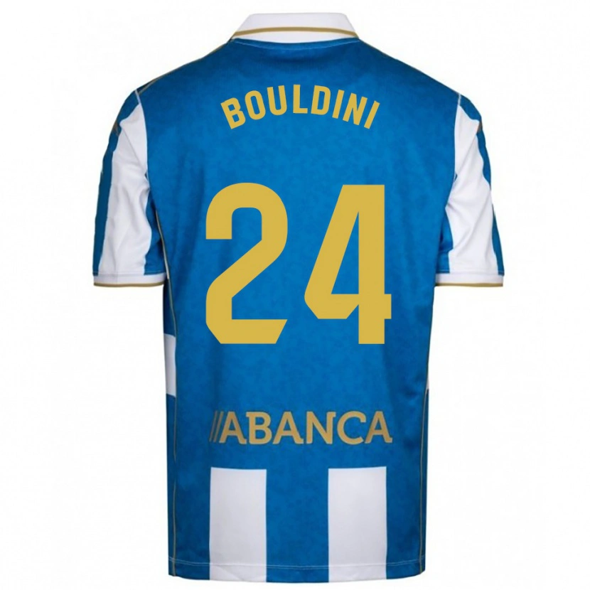 Danxen Heren Mohamed Bouldini #24 Wit Blauw Thuisshirt Thuistenue 2025/26 T-Shirt