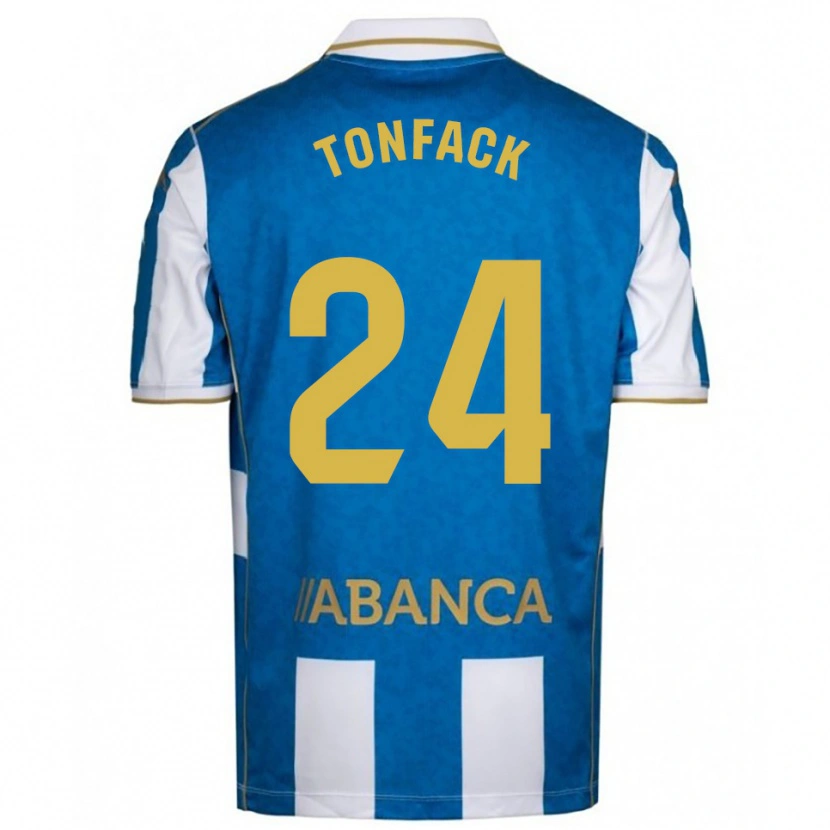 Danxen Heren Bil Nsongo #24 Wit Blauw Thuisshirt Thuistenue 2025/26 T-Shirt