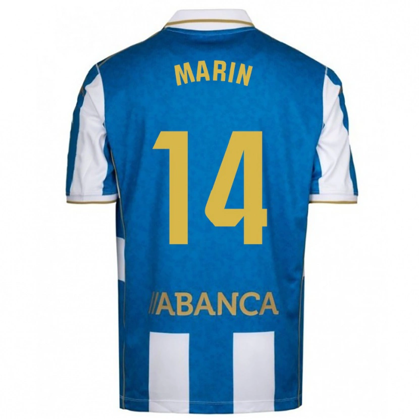Danxen Heren Ainhoa Marín #14 Wit Blauw Thuisshirt Thuistenue 2025/26 T-Shirt