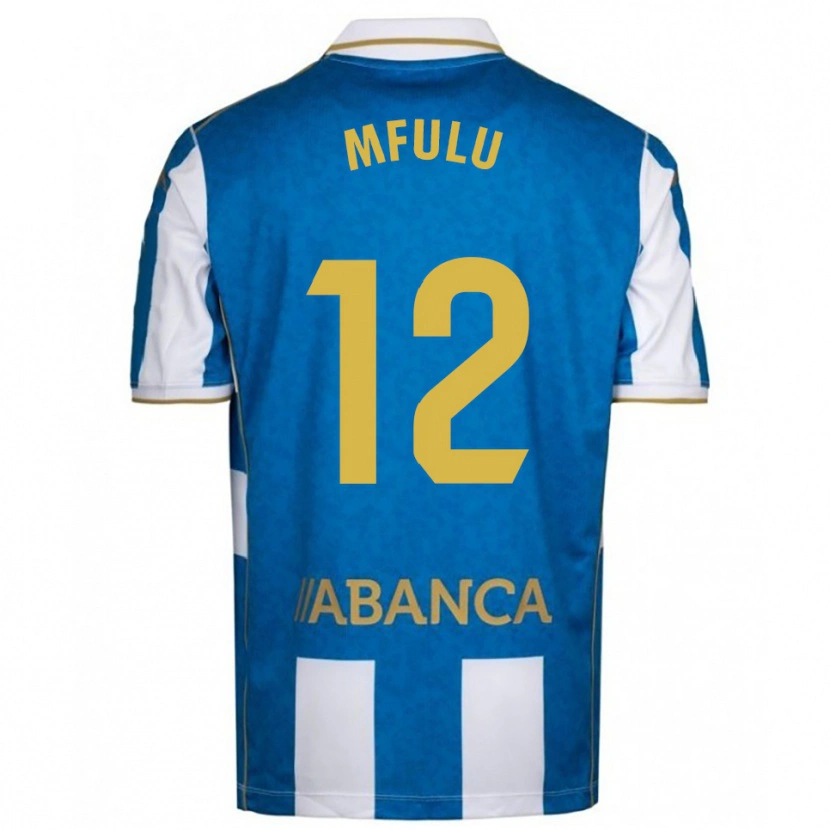 Danxen Heren Nuke Mfulu #12 Wit Blauw Thuisshirt Thuistenue 2025/26 T-Shirt