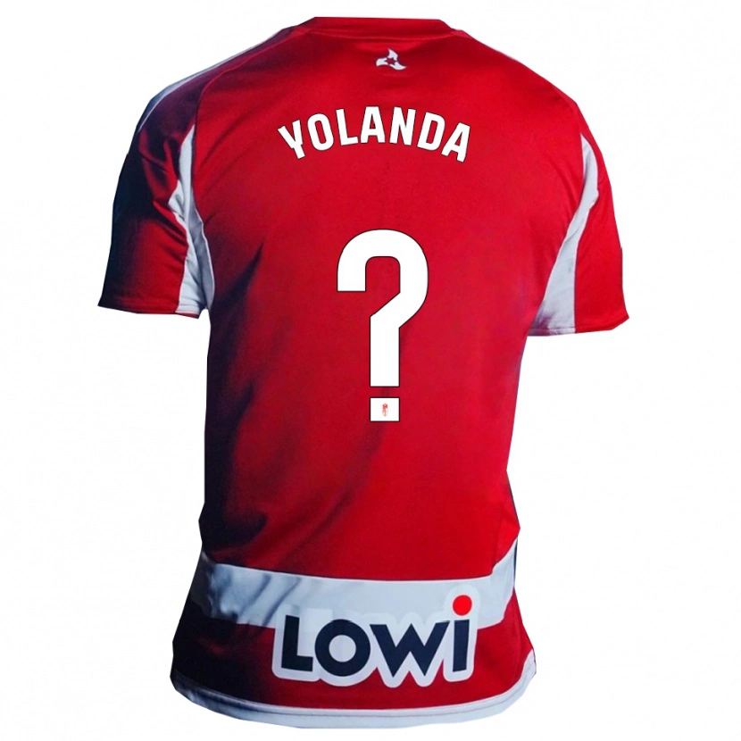 Danxen Heren Yolanda Sierra Villanueva #0 Rood Wit Thuisshirt Thuistenue 2025/26 T-Shirt