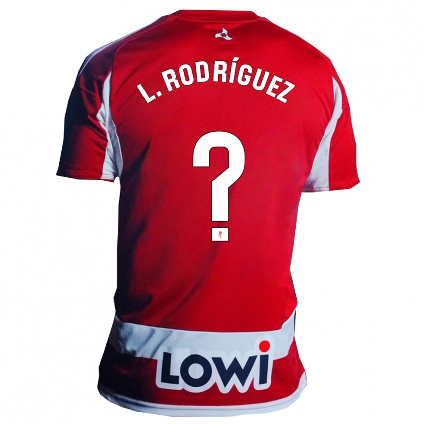Danxen Heren Iker López Rodríguez #0 Rood Wit Thuisshirt Thuistenue 2025/26 T-Shirt