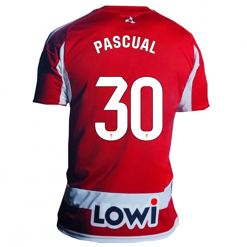 Danxen Heren Jorge Pascual #30 Rood Wit Thuisshirt Thuistenue 2025/26 T-Shirt