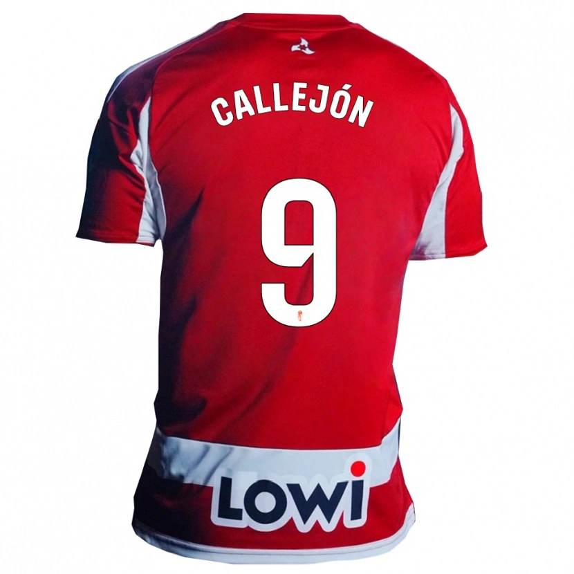 Danxen Heren Jose Callejon #9 Rood Wit Thuisshirt Thuistenue 2025/26 T-Shirt
