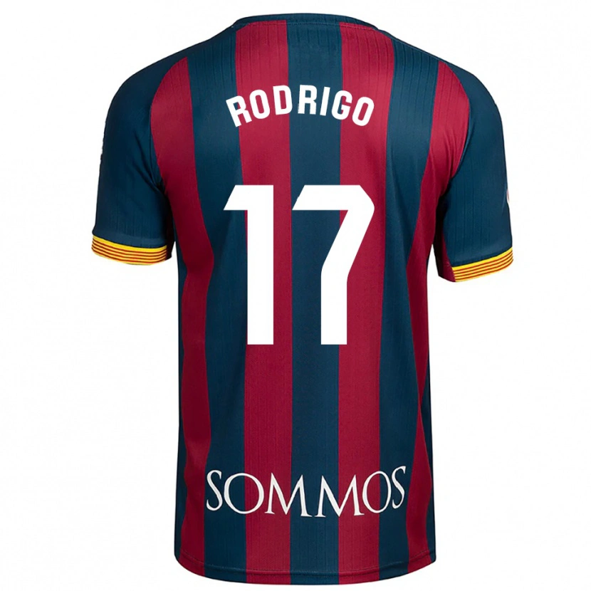 Danxen Heren Aron Rodrigo #17 Marineblauw Rood Thuisshirt Thuistenue 2025/26 T-Shirt
