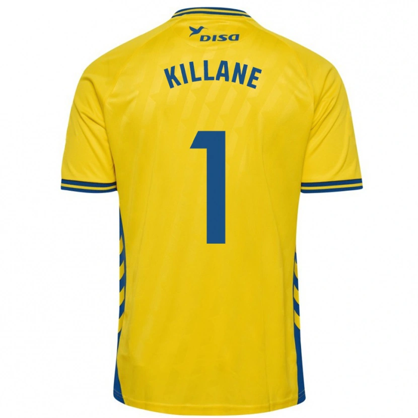 Danxen Heren Álvaro Killane #1 Geel Blauw Thuisshirt Thuistenue 2025/26 T-Shirt