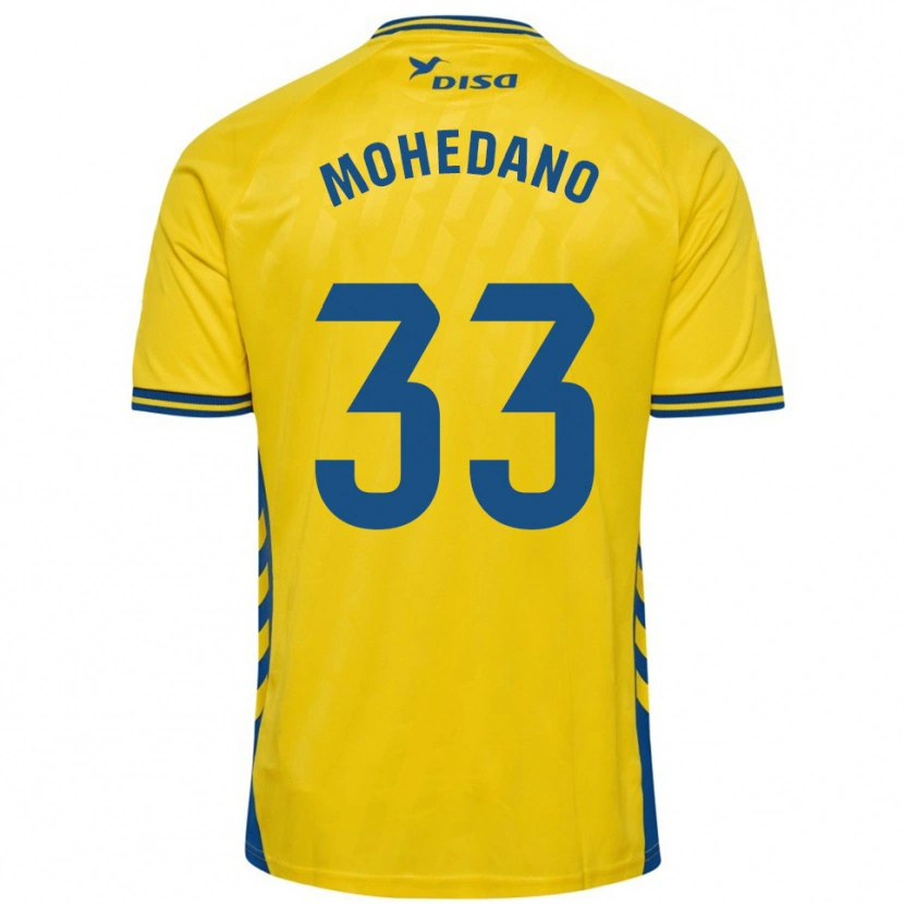 Danxen Heren Eduard Mohedano #33 Geel Blauw Thuisshirt Thuistenue 2025/26 T-Shirt