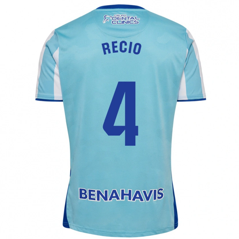 Danxen Heren Ángel Recio #4 Hemelsblauw Wit Thuisshirt Thuistenue 2025/26 T-Shirt