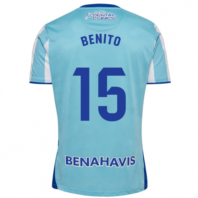 Danxen Heren Iván Benito #15 Hemelsblauw Wit Thuisshirt Thuistenue 2025/26 T-Shirt