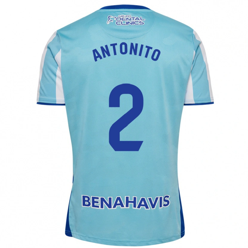 Danxen Heren Antoñito #2 Hemelsblauw Wit Thuisshirt Thuistenue 2025/26 T-Shirt