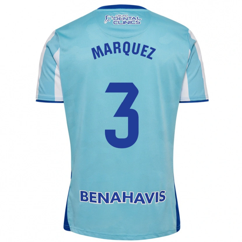 Danxen Heren David Márquez #3 Hemelsblauw Wit Thuisshirt Thuistenue 2025/26 T-Shirt